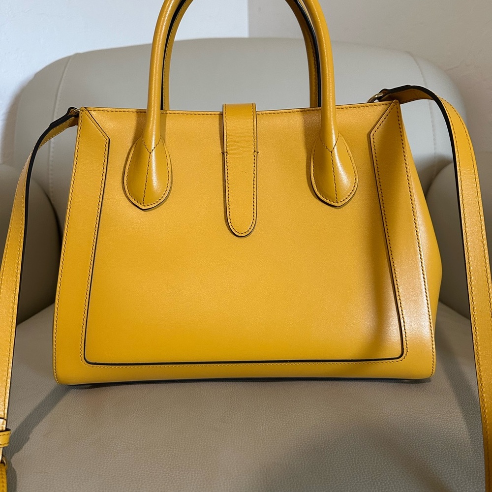Gucci Yellow Satchel Bag with Structured Design - Picture 4 of 8
